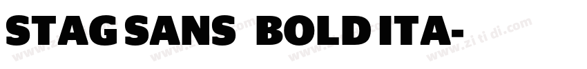 STAG SANS   BOLD ITA字体转换